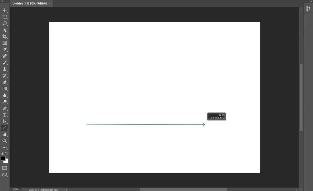 Cum să desenezi linii drepte în Photoshop