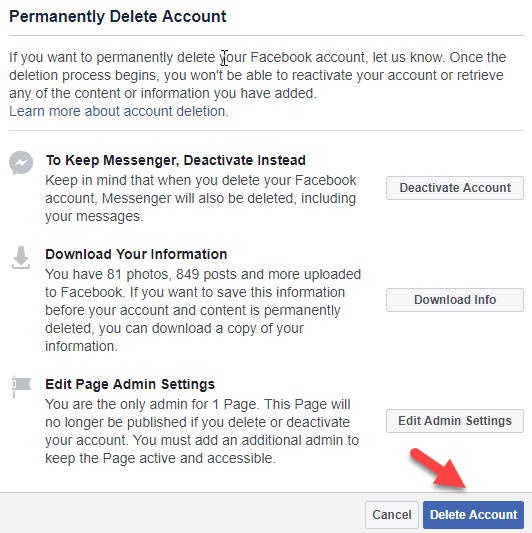 Facebookからデータをダウンロードして削除する方法