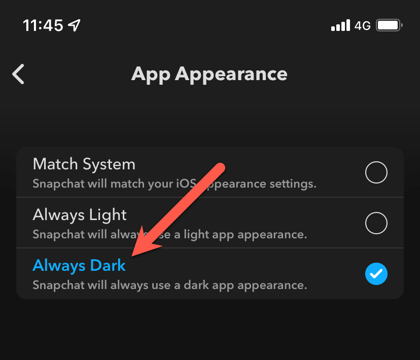 Come ottenere la modalità oscura di Snapchat su Android e iOS