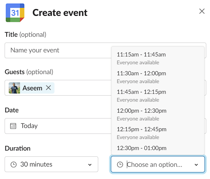 วิธีซิงค์ Slack กับ Google ปฏิทิน