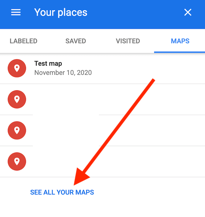 Aangepaste routes maken in Google Maps