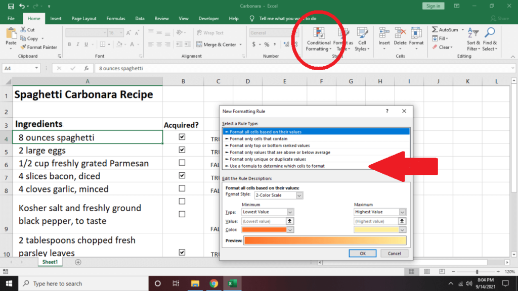 Cara Membuat Senarai Semak dalam Excel