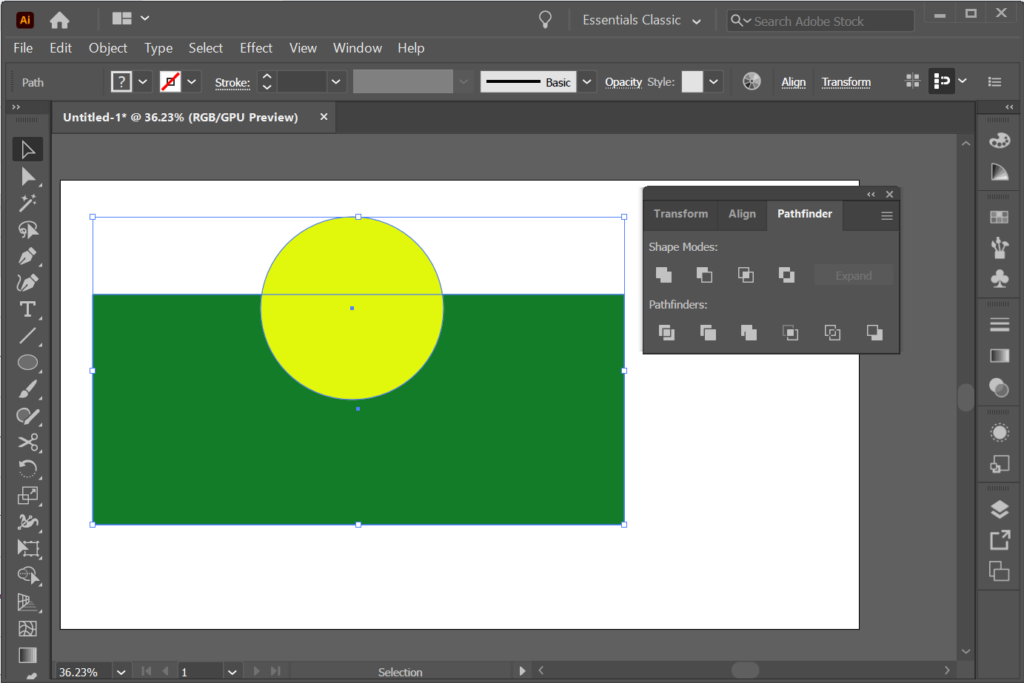 Come ritagliare una forma in Illustrator