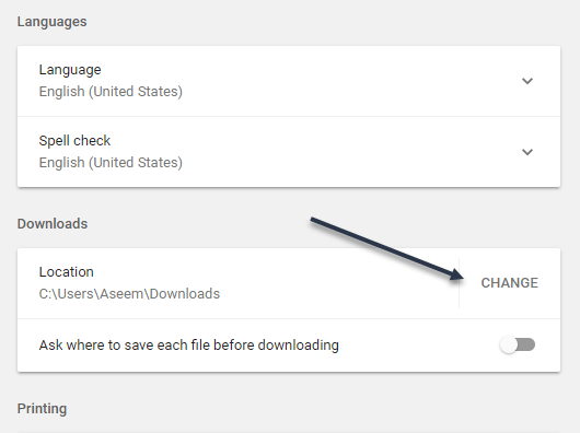 Como alterar a localização padrão da pasta de download em qualquer navegador da Web