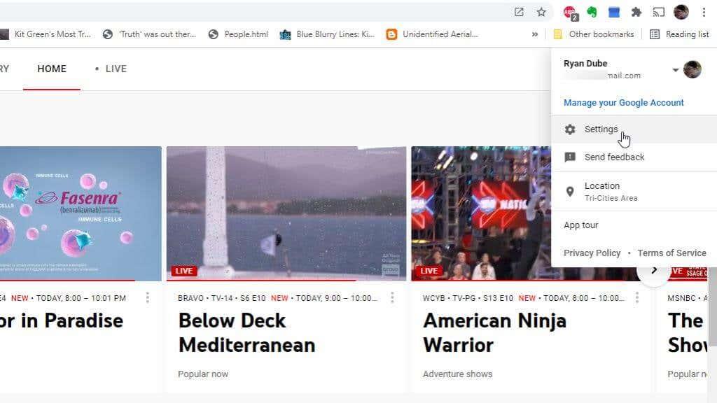 Come configurare la condivisione familiare di YouTube TV