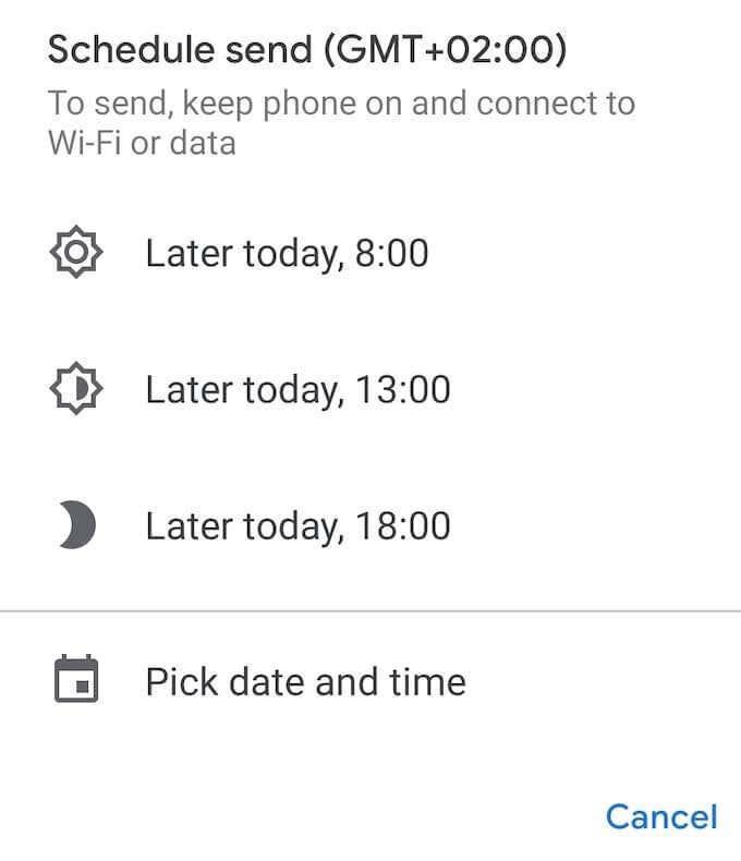 So planen Sie eine Textnachricht auf Android