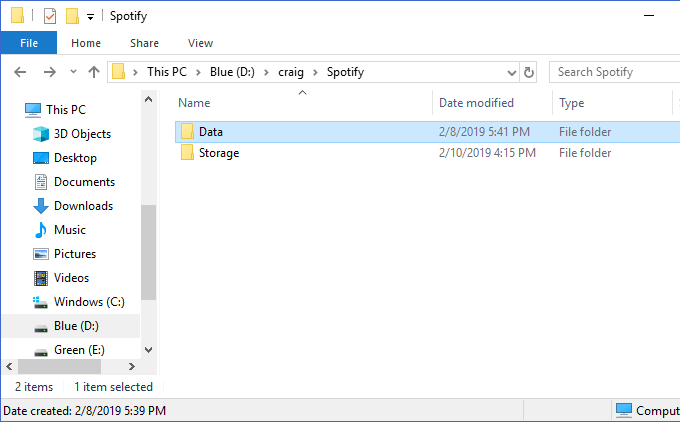 วิธีเปลี่ยนตำแหน่งของที่เก็บข้อมูลในเครื่องของ Spotify ใน Windows