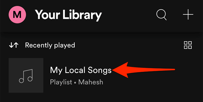 Cómo agregar archivos locales a Spotify