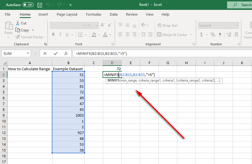 Jak znaleźć i obliczyć zakres w programie Excel