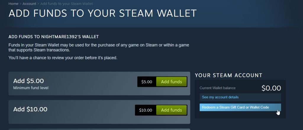 So lösen und verwenden Sie eine Steam-Geschenkkarte