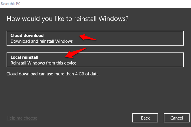 如何恢復出廠設置 Windows 10