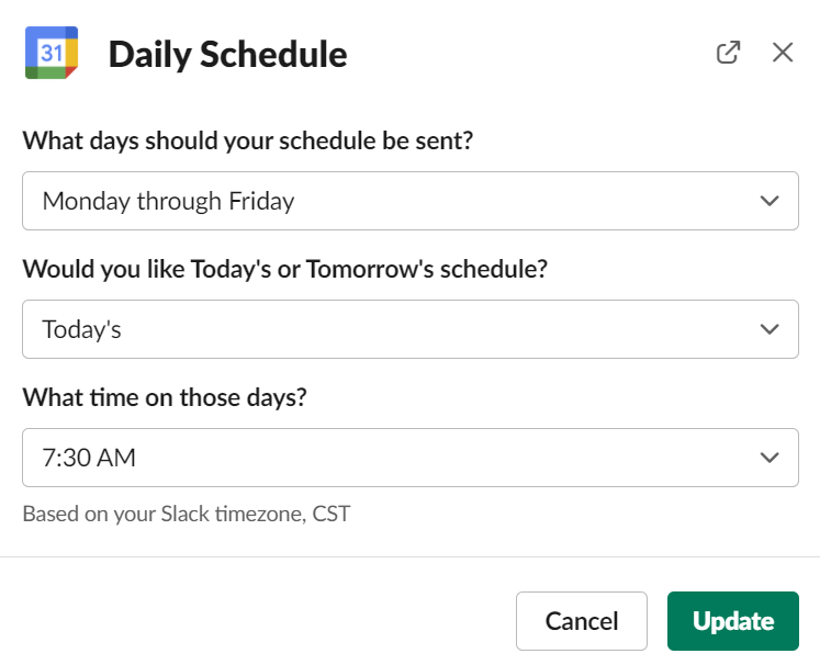 Cum să sincronizați Slack cu Google Calendar