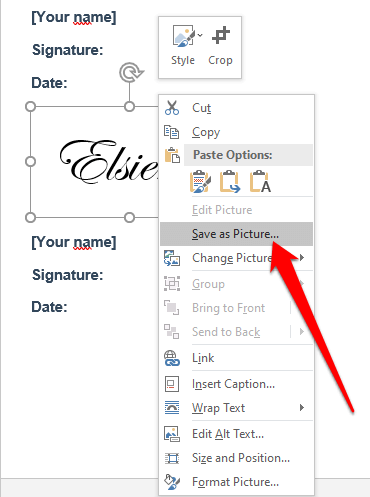 Microsoft Word 文書に署名を挿入する方法
