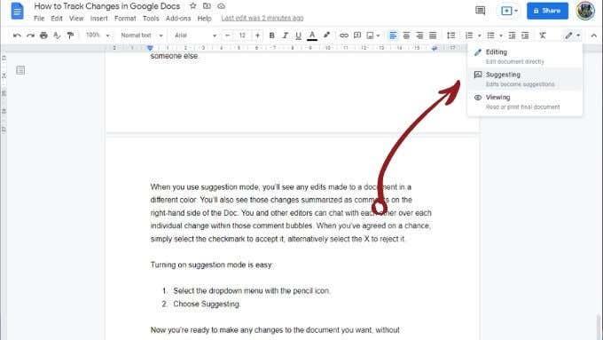 Comment suivre les modifications dans Google Docs