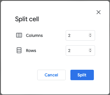 Een tabel toevoegen, bewerken, sorteren en splitsen in Google Documenten