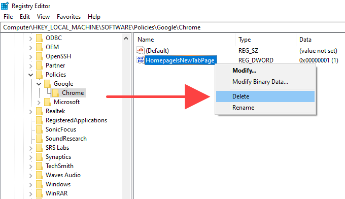 Como remover o Chrome gerenciado por sua organização