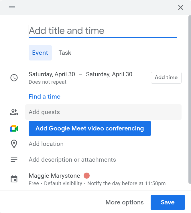 23 Comenzi rapide utile de la tastatură Google Calendar