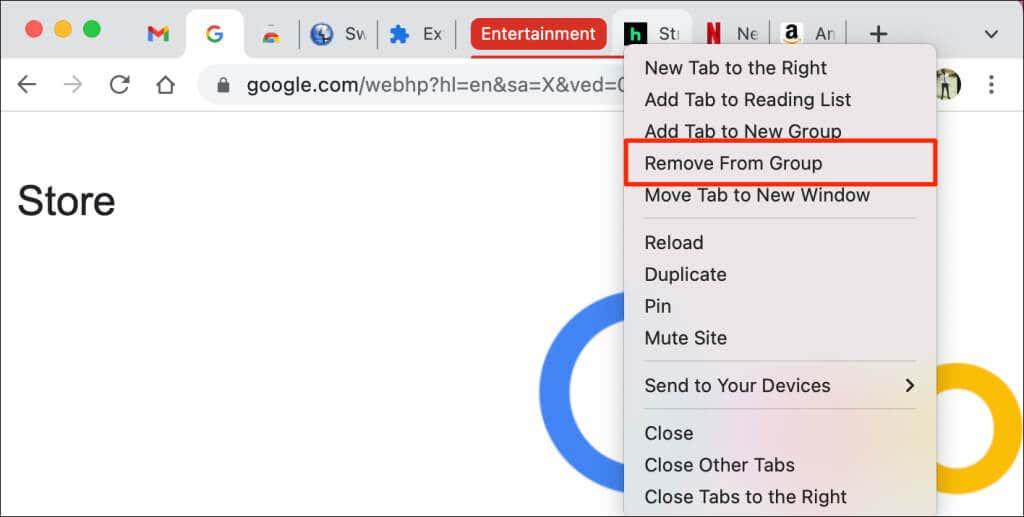 Google Chrome でタブを固定する方法