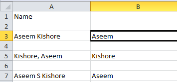 Como separar nomes e sobrenomes no Excel