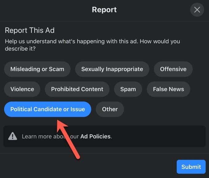 Cómo bloquear publicaciones políticas en Facebook