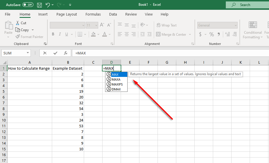 Come trovare e calcolare l'intervallo in Excel