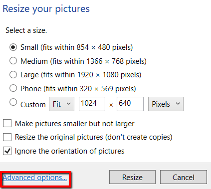 Come ridimensionare in blocco le foto utilizzando Windows 10