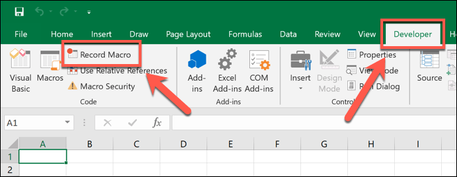 Excelでマクロを記録する方法