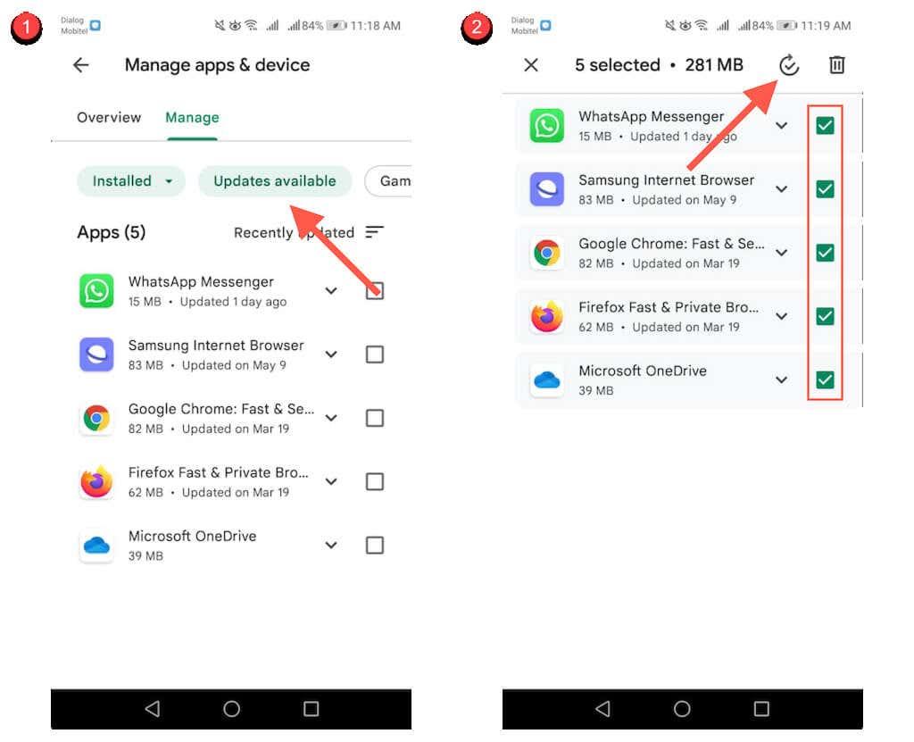 Comment mettre à jour les applications Android