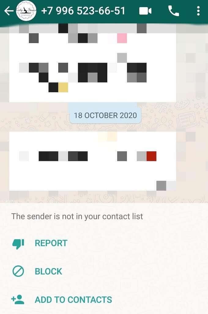 Hoe WhatsApp-spamberichten te blokkeren