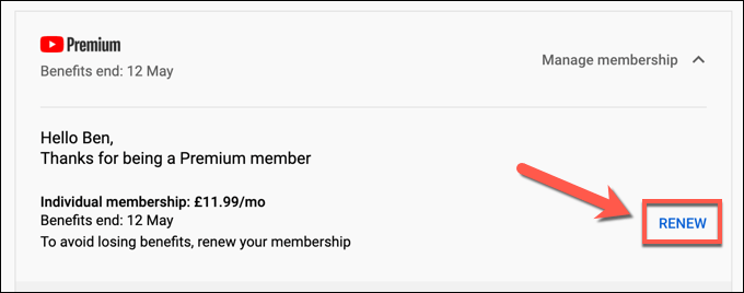 如何取消或暫停 YouTube Premium 訂閱