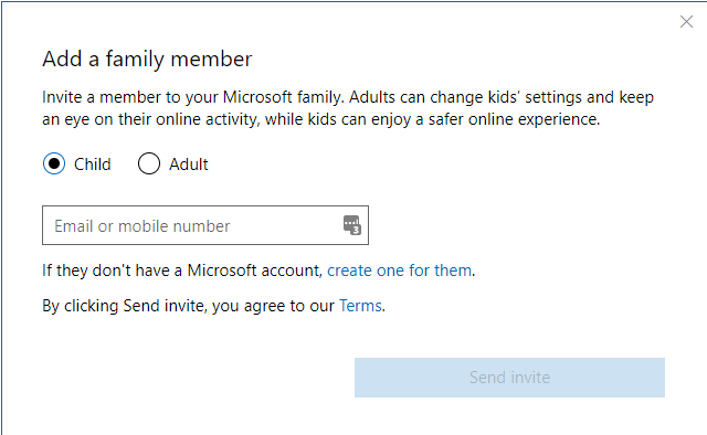 Come aggiungere un membro della famiglia al tuo account Microsoft