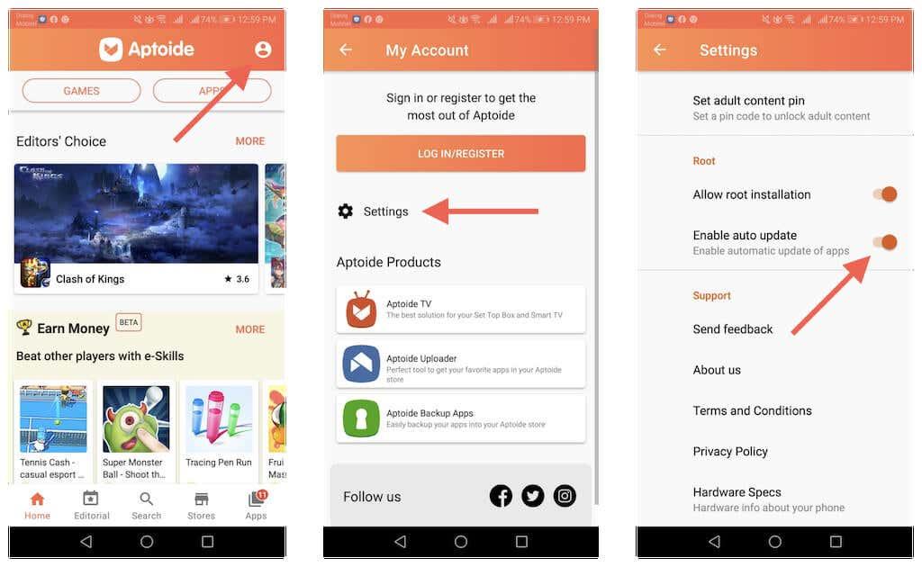 Comment mettre à jour les applications Android