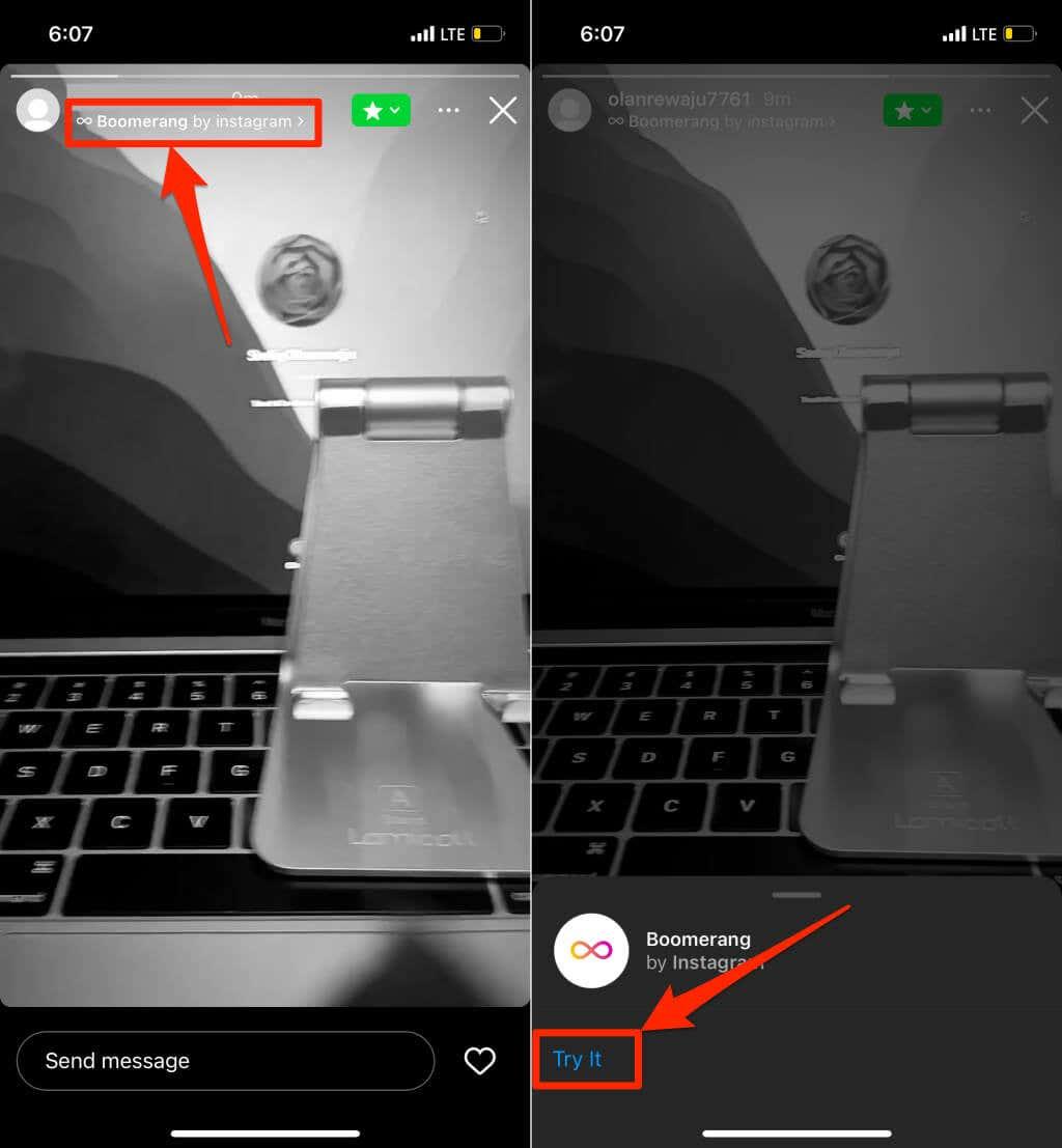 Boomerang-video's maken op Instagram en Snapchat