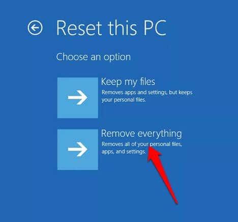 Cómo restablecer de fábrica Windows 10