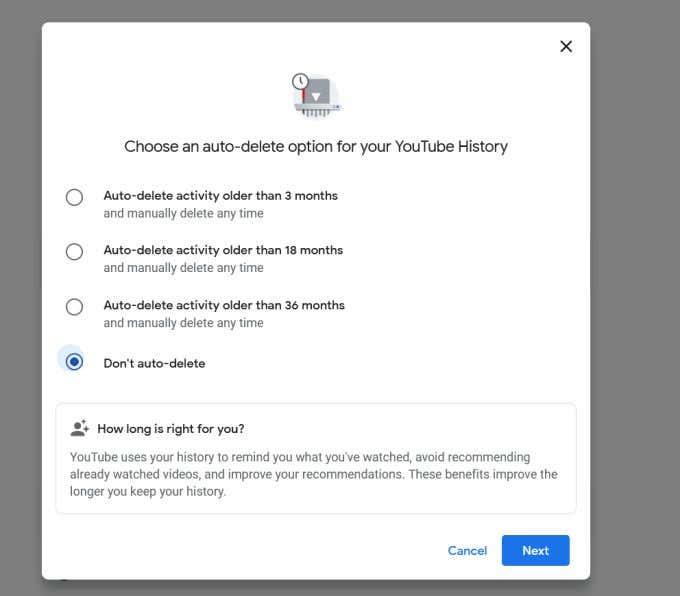 YouTube の履歴と検索アクティビティを削除する方法