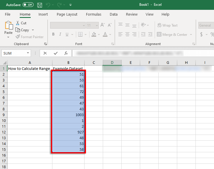 Cum să găsiți și să calculați intervalul în Excel
