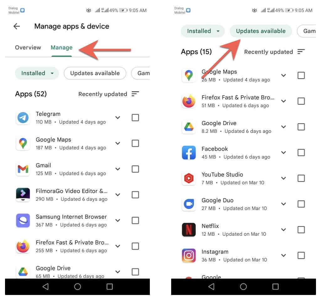 Cara Kemas Kini Pelayar Web Anda pada Android