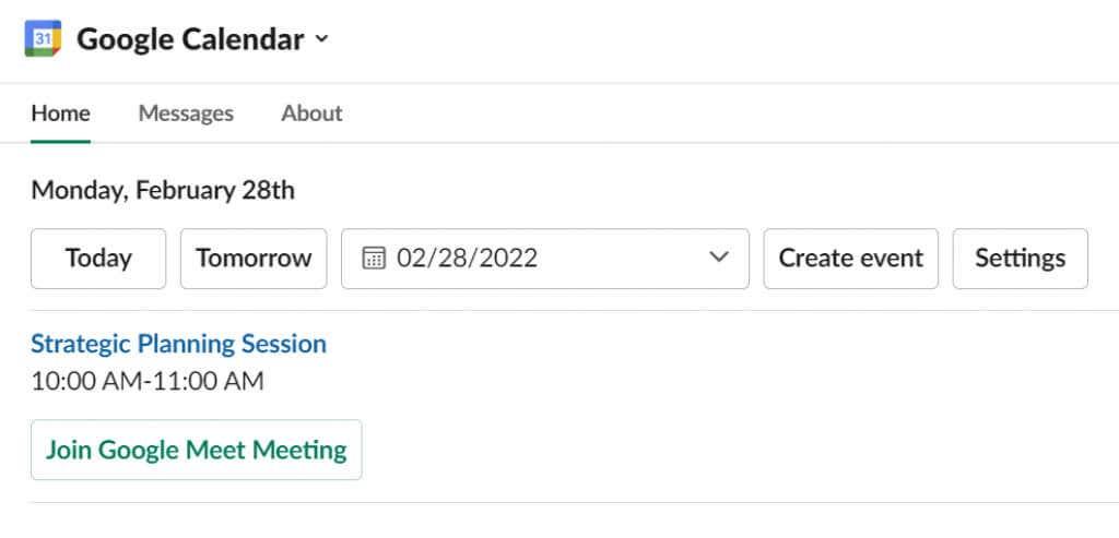 Come sincronizzare Slack con Google Calendar