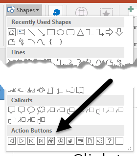 So fügen Sie einer PowerPoint-Präsentation Aktionsschaltflächen hinzu