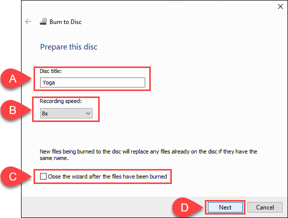 Cara Membakar CD, DVD dan Cakera Blu-ray dalam Windows 11/10