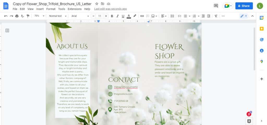 Como fazer um folheto ou panfleto no Google Docs