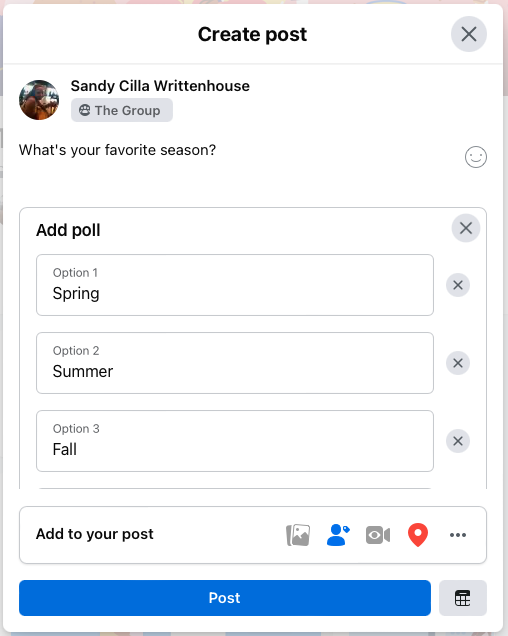 Cum să creezi un sondaj pe Facebook
