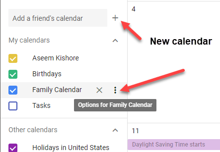 Google カレンダーを共有する方法