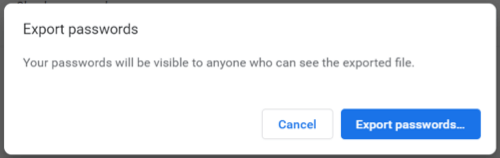 Wachtwoorden exporteren vanuit Chrome, Edge, Firefox en Safari