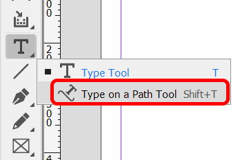 كيفية منحنى النص في InDesign