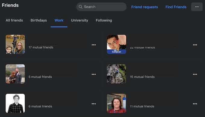 Comment rechercher des amis Facebook par lieu, travail ou école