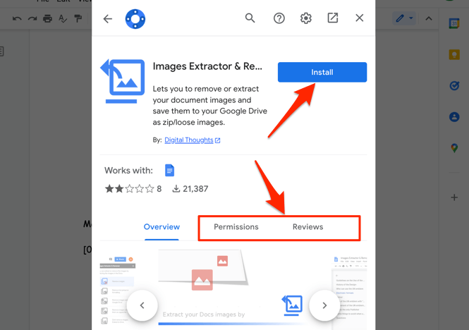 7 formas de guardar una imagen de Google Docs