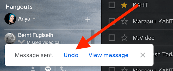 Hoe een e-mail in Gmail ongedaan te maken