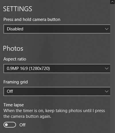 Windows 10 카메라 앱 사용 방법