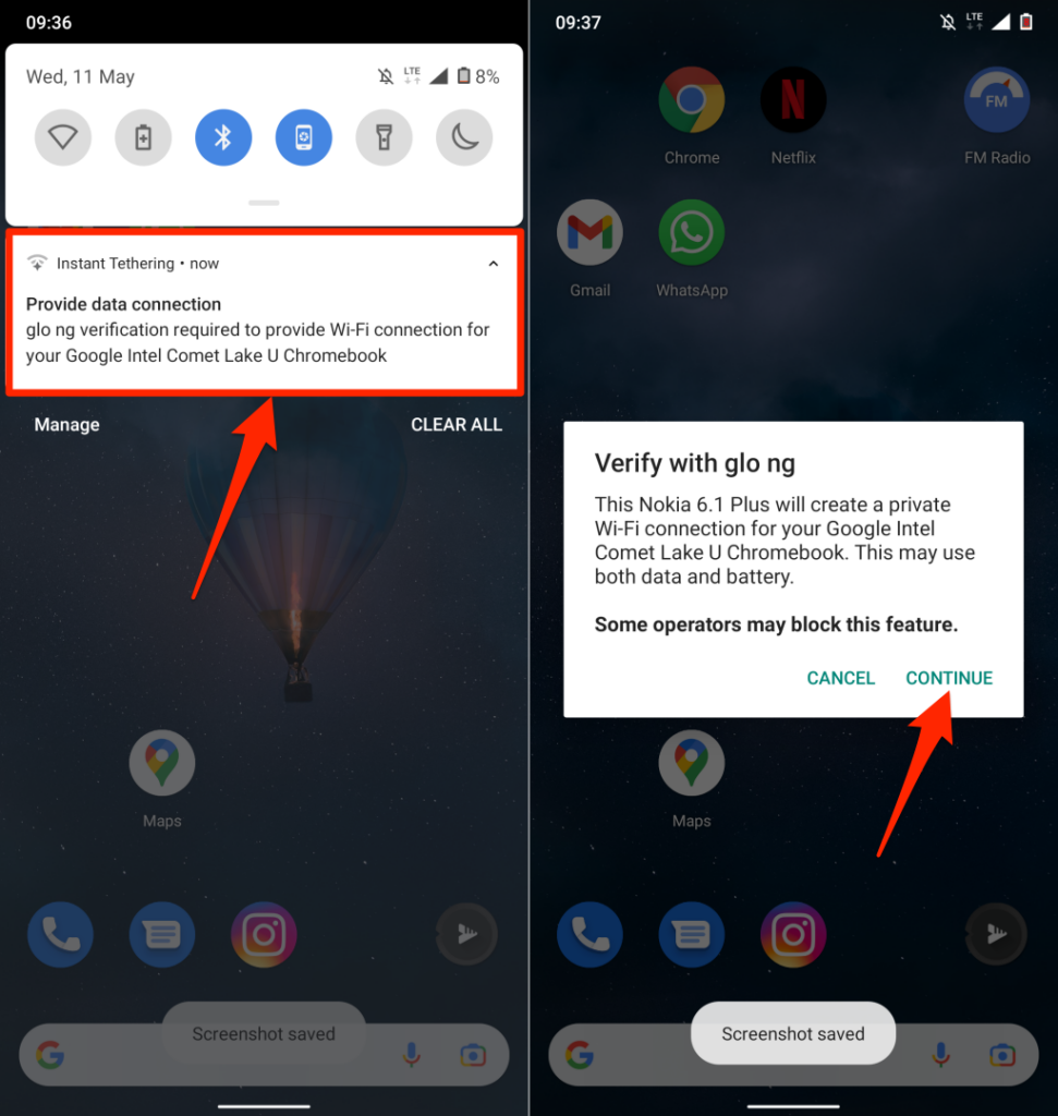 Cum să conectați un telefon la Chromebook folosind Phone Hub